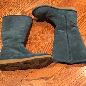 Turquoise Tall Zipper Uggs
